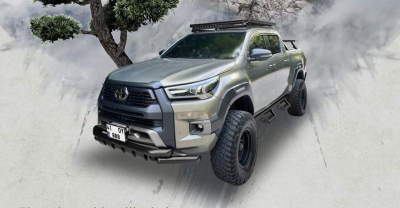 Takgrind Isuzu D-Max 21->  DC. 136 X126 cm sort mat alu.