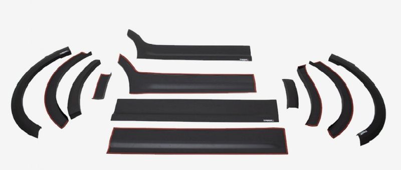 Skjermbreddere Dørlister VW Caddy 2016-2020 L2 komplett sett