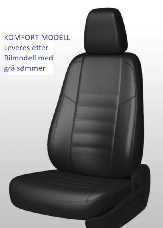Setetrekk VW Amarok 2010-2020 1+1 Standard/Highline